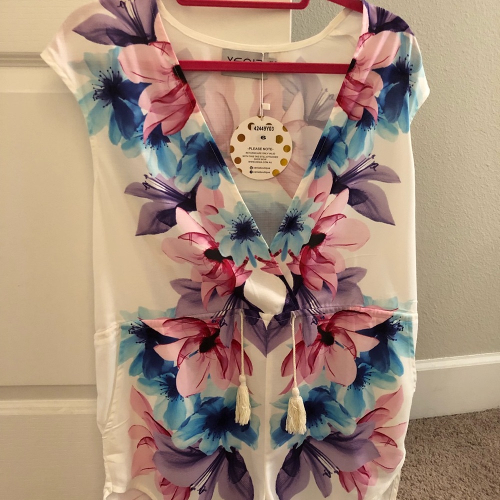 Xenia boutique floral romper